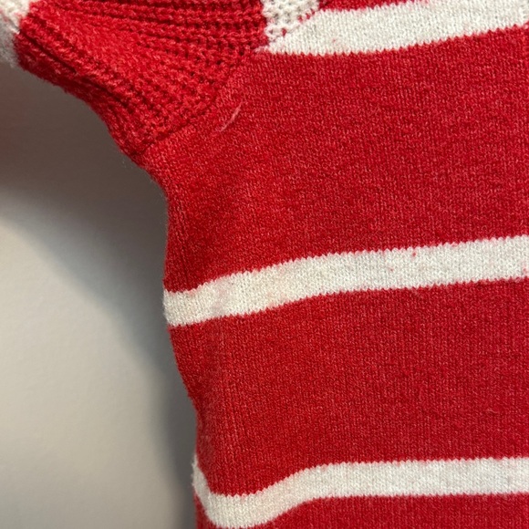 Maurices Red and White Striped Crew Neck Sweater - Picture 6 of 7
